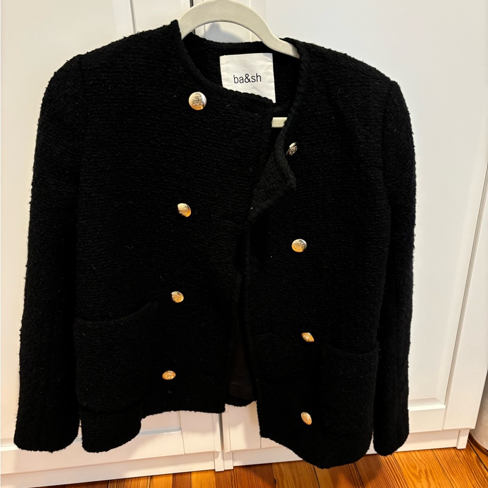 Like new BASH xs black lady jacket!